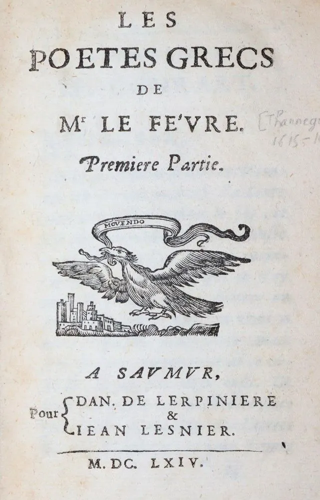 Le Fevre,T. – Řečtí básníci