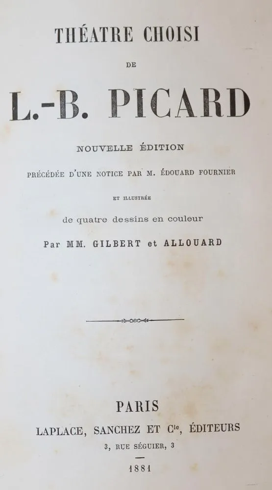 Picard,L.-B. – Theatre choisi