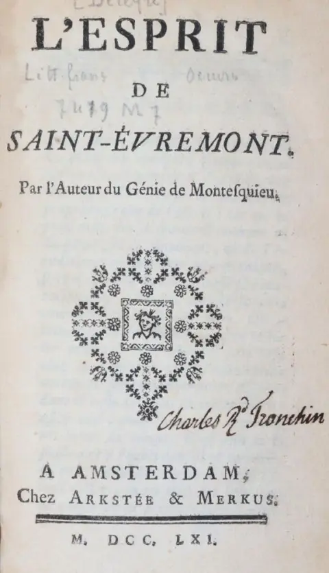 Saint-Evremont, C. de Marguetel de Saint Denis – L'Esprit