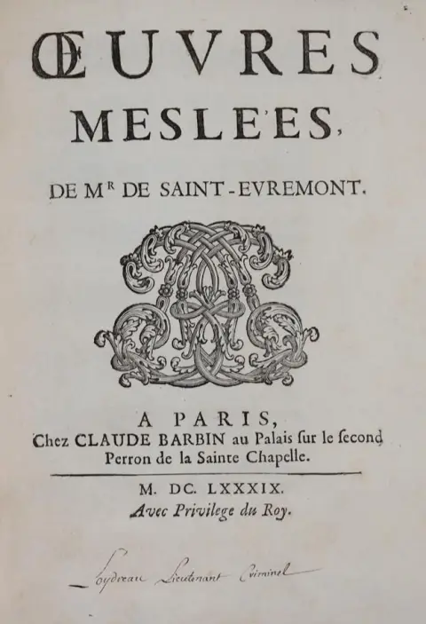 Saint-Evremont, C. de Marguetel de Saint Denis – Oeuvres meslees