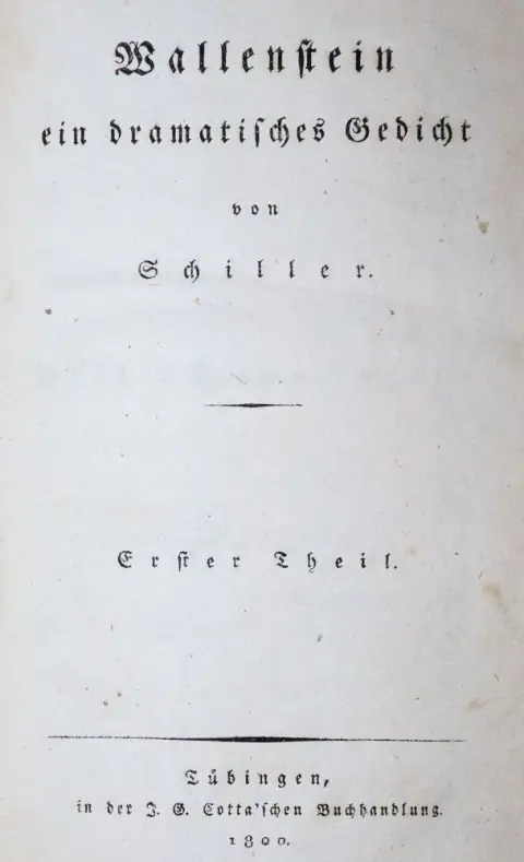 Schiller,F.v. – Wallenstein, ein dramatisches Gedicht