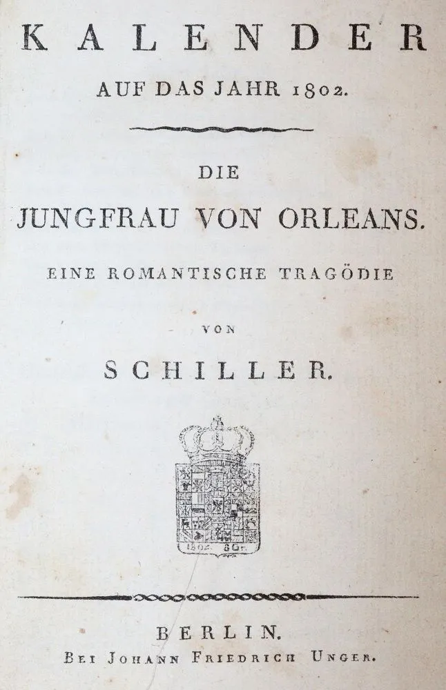 Календарь на 1802 год. – Орлеанская дева