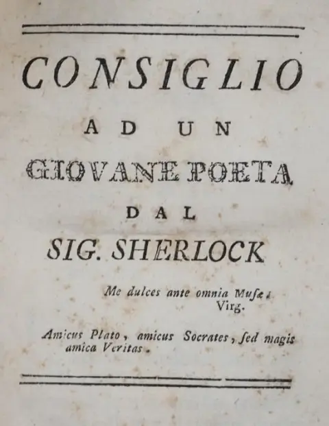 Sherlock,(M.). – Consiglio ad un giovane poeta