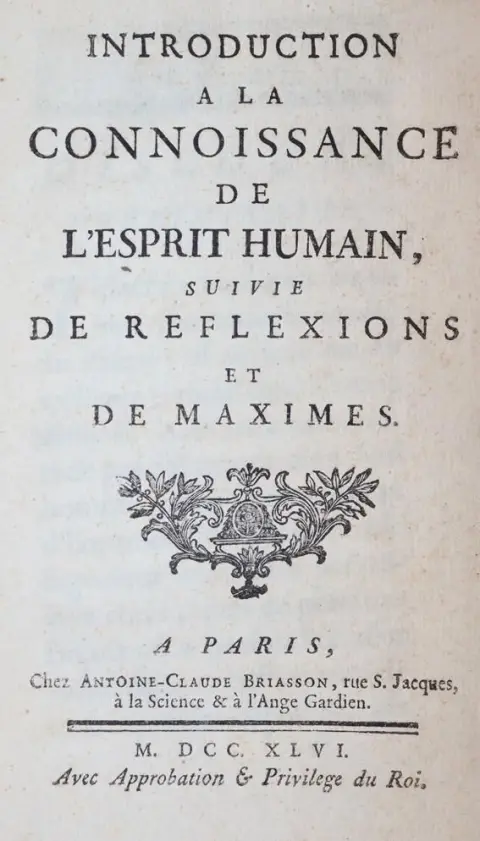 (Vauvenargues, L. de Clapiers de). – Introduction a la connoissance de l'esprit humain, suivie de reflexions et de maximes