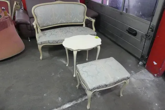 Ensemble d'assise 3 pièces style baroque