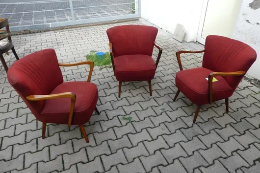 3x Vintage Sessel