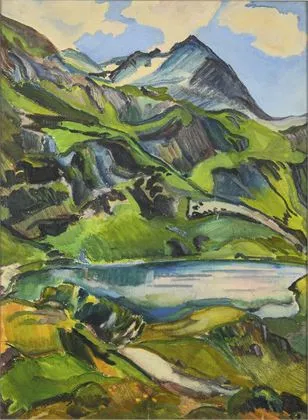 Ekspressionist: Bjerglandskab