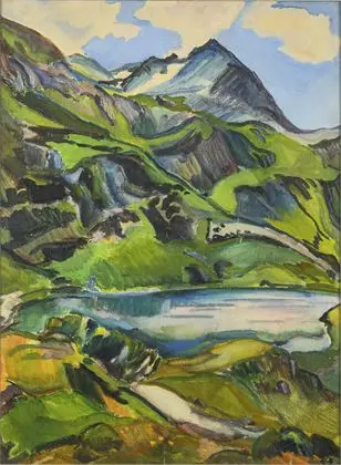 Ekspressionist: Bjerglandskab