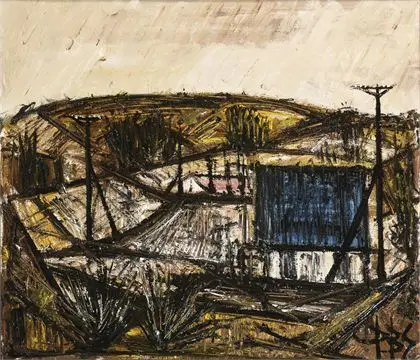 SÖRENSEN, Peder Bröndum (1931 - 2001). Abstrakt landskab