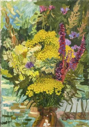 ZERNOVA, Ekaterina (1900 - 1995). Bodegón de flores