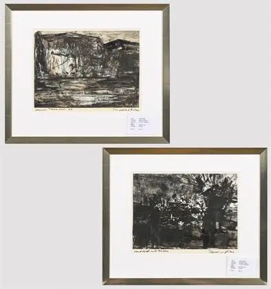 GEITEL, Ignatius (1913 Bochum – 1985 ivi). Due opere astratte