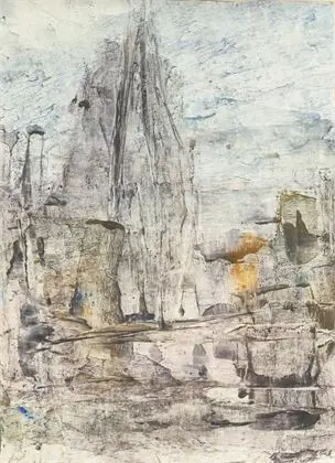 GEITEL, Ignatius (1913 Bochum – 1985 ivi). Composizione astratta