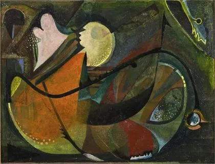 SCHULTZE (SCHULZE)，Bernard 归属。抽象构图