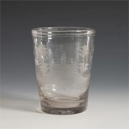 Gobelet baroque avec motif de cavalier