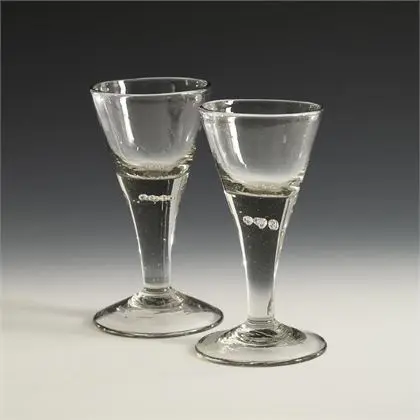 2 calices baroques à perles