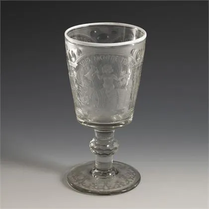 Richly engraved goblet