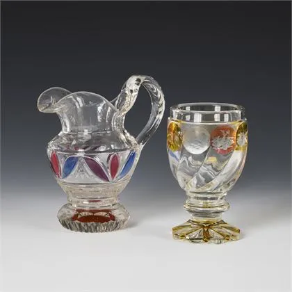 Petite cruche et gobelet Biedermeier