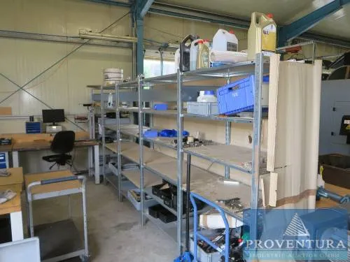 Zware steekstelling metaal 6 staanders ca. 200x60t cm
