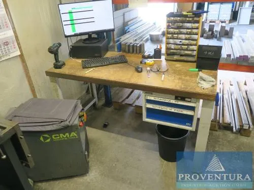 Établis GARANT acier/bois env. 160x80x74h cm