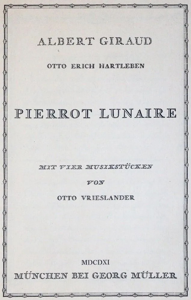 Giraud,A. – Pierrot Lunaire