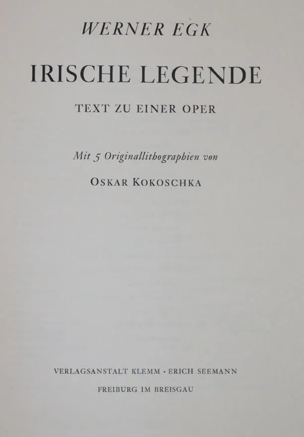 Egk,W. – Irische Legende