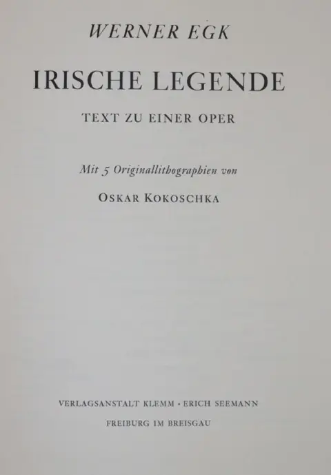 Egk,W. – Irische Legende