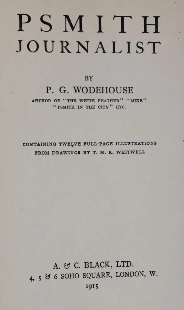 Wodehouse,P.G. – Psmith Journalist