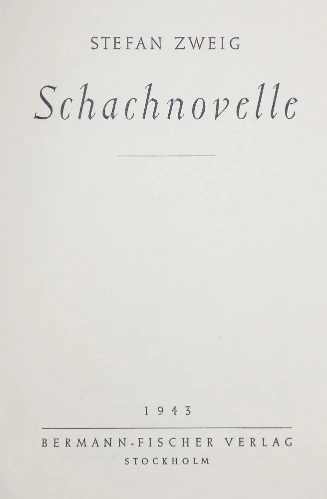 Zweig,S. – Le Joueur d'échecs