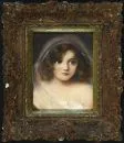 Harlamoff, Alexis, 1840 - 1925 – Pastel, 22 x 17 cm, "Bildnis eines Mädchens", signed lower right, R, lit.: Müller-Singer, Busse, Artprice