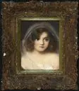 Harlamoff, Alexis, 1840 - 1925 – Pastel, 22 x 17 cm, "Bildnis eines Mädchens", signé en bas à droite, R, réf. : Müller-Singer, Busse, Artprice