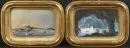 Peintre paysagiste des 19e/20e s. – 2 gouaches, chacune 5,5 x 8,5 cm, "Naples" et "Grotte bleue", R;