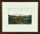 Landschaftsmaler des 20. Jh. – Aquarell, 12 x 17 cm, "Landschaft", u.r. undeutl. sign., R;