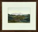 Peintre paysagiste du 20e s. – Aquarelle, 12 x 17 cm, "Paysage", sign. illisible en bas à droite, R