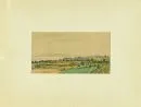 Monogrammist des 20. Jh. – Aquarell, 11 x 22 cm, "Landschaft", u.r. undeutl. monogr., gebräunt, fleckig;