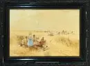 Wallburg, Egon, 1911 - 2004 – Aquarelle, 46 x 66 cm, "Scène de moisson", sign. en bas à gauche, daté (1)939, brunie, tachée, R, réf. : Artprice