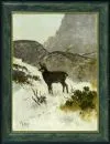 Berger, Georg, 1862 - 1942 – Oil/canvas, 56 x 41 cm, "Chamois in high mountains", signed lower left, small lined area, ref.: Vollmer, Artprice;