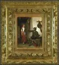 Eberle, Adolf, 1843 - 1914 Munich – Oil/wood, 28.5 x 23 cm, "Return from the Hunt", signed lower left, location "Munich", lit.: Thieme-Becker, Bötticher,…