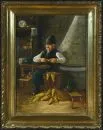 Genremaler des 20. Jh. – Öl/Lwd, 71 x 50 cm, "Ungarischer Bauer mit Maiskolben", u.r. undeutl. sign.;
