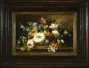 Graß, Hans, 1935 Königsberg - 2014 – Huile/toile, 20 x 30 cm, "Arrangement floral dans un panier", signé en bas à droite, réf. : im Hause, Artprice