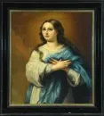 Heiligenmaler des 18. Jh. – Öl/Lwd, doubl., 71 x 62 cm, "Maria Immaculata";