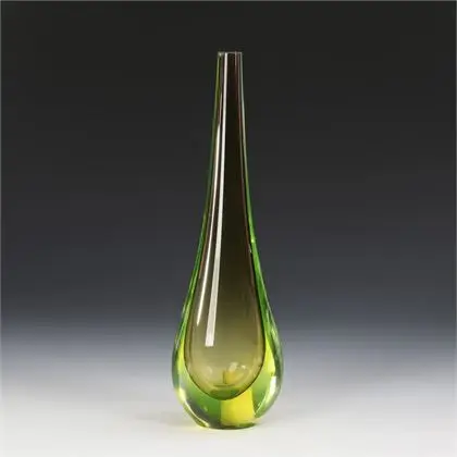 Uraanglas vaas "Sommerso". Murano