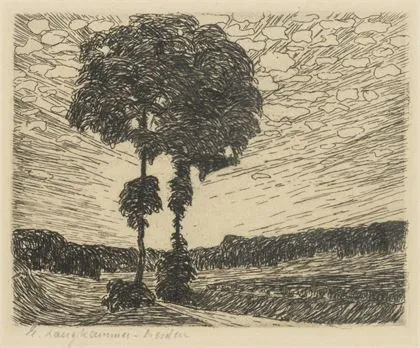 LANGKAMMER, Eva (1888 - 1956). 树木风景