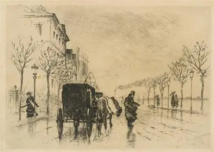 GLEICHEN-RUSSWURM, Heinrich Ludwig von (1836 - 1901). Regnfull forstadsgate