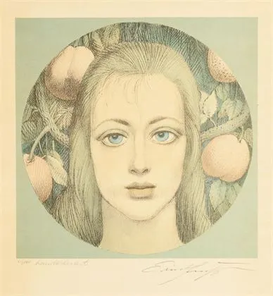 FUCHS, Ernst (1930 - 2015). Ritratto