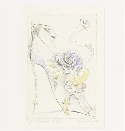 JASTRAM, Inge (1934 - 2025). "Blütenschuh"