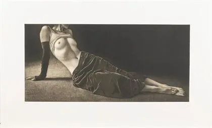 KISSMER, Willi (1951 - 2018). "Liegende Noir et blanc"