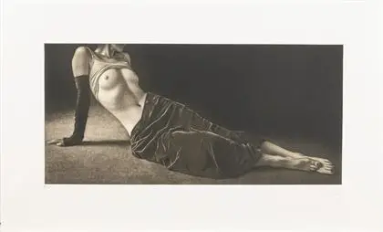 KISSMER, Willi (1951 - 2018). "Liegende Noir et blanc"