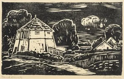 MEIER, Ruth (1888 - 1965). Vannmølle