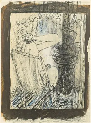 BRAQUE, Georges (1882 Argenteuil - 1963 Paris). "Siddende kvinde"