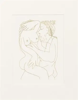 PICASSO, Pablo (1881 - 1973). 6 grafiske værker fra cyklussen "Le Gout du Bonheur"